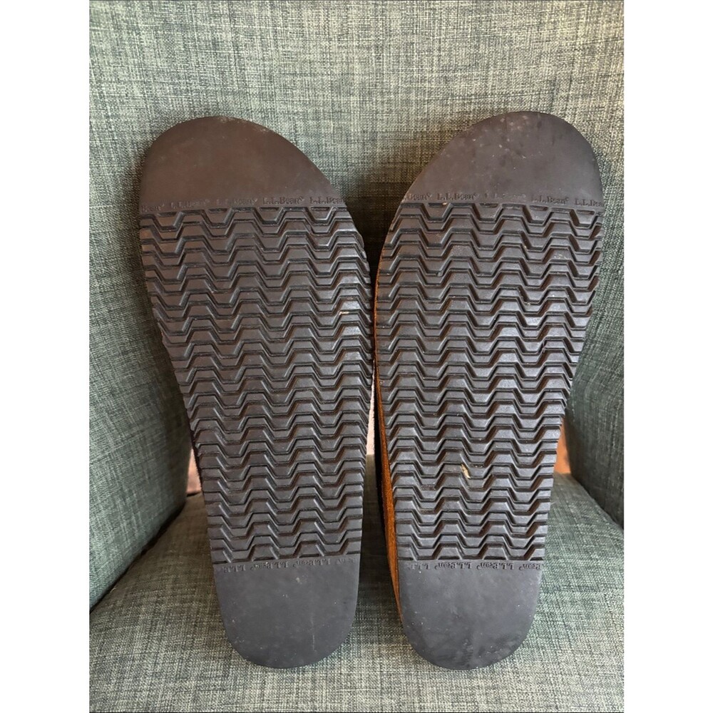 L.L. Bean women’s wool slipper clogs Navy Slip-On house shoes size 11 Warm cozy - Picture 9 of 12